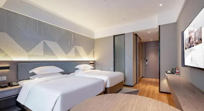 Bed in Borrman Hotel Nanning Wuming Center Bed in Borrman Hotel Nanning Wuming Center