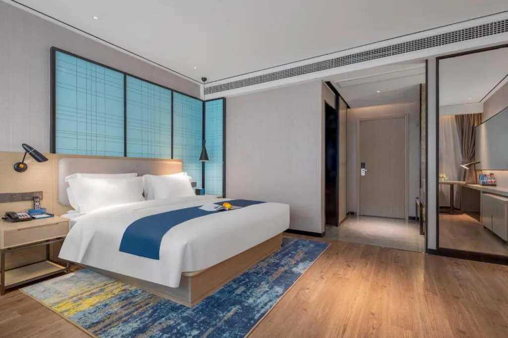 Bed in Echarm Hotel Zhuzhou Liling