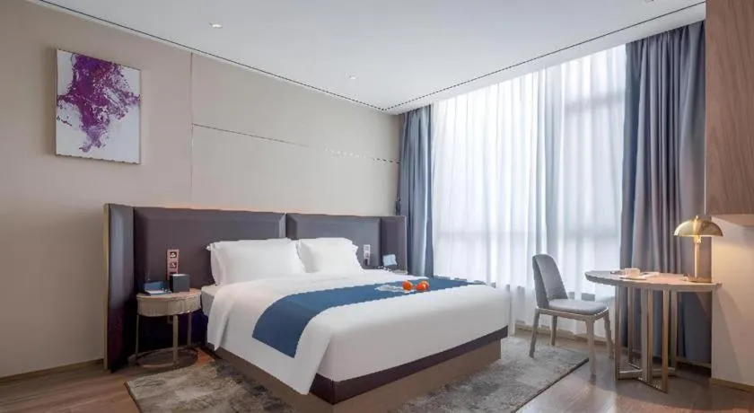 Bed in Echarm Hotel Zhuzhou Liling