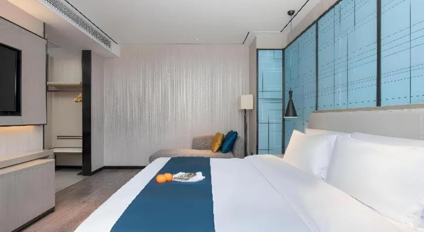 Bed in Echarm Hotel Zhuzhou Liling
