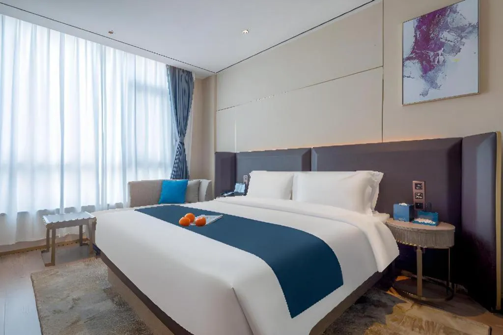 Bed in Echarm Hotel Zhuzhou Liling