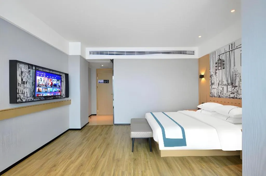 Bed in City Comfort Inn Yichang Sanxia Airport