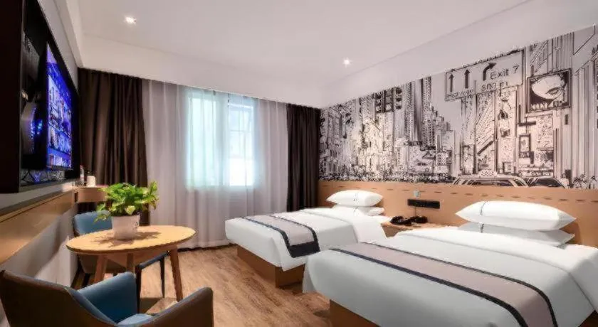 Bed in City Comfort Inn Yichang Sanxia Airport