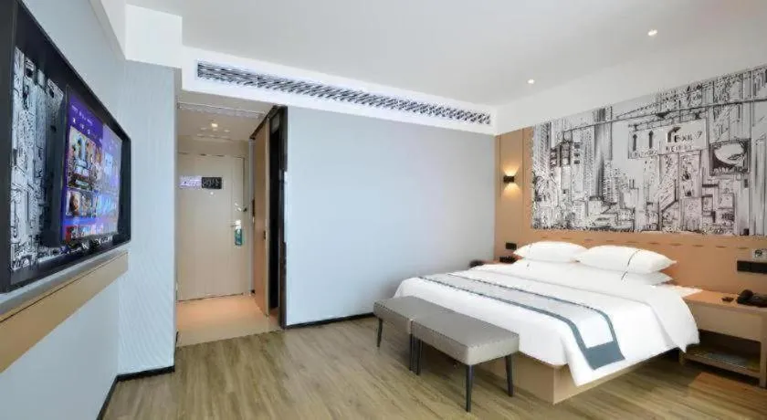 Bed in City Comfort Inn Yichang Sanxia Airport