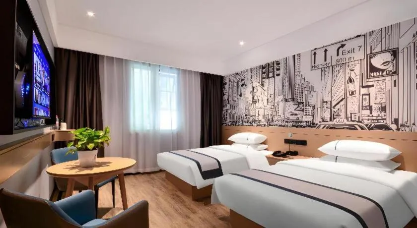 Bed in City Comfort Inn Yichang Sanxia Airport