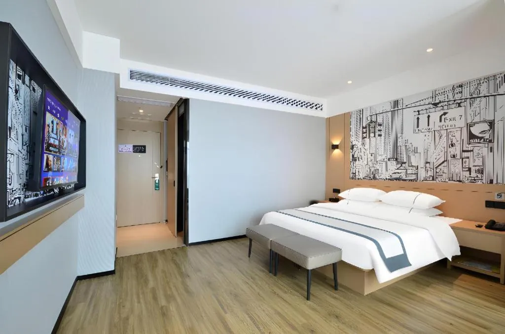 Bed in City Comfort Inn Yichang Sanxia Airport