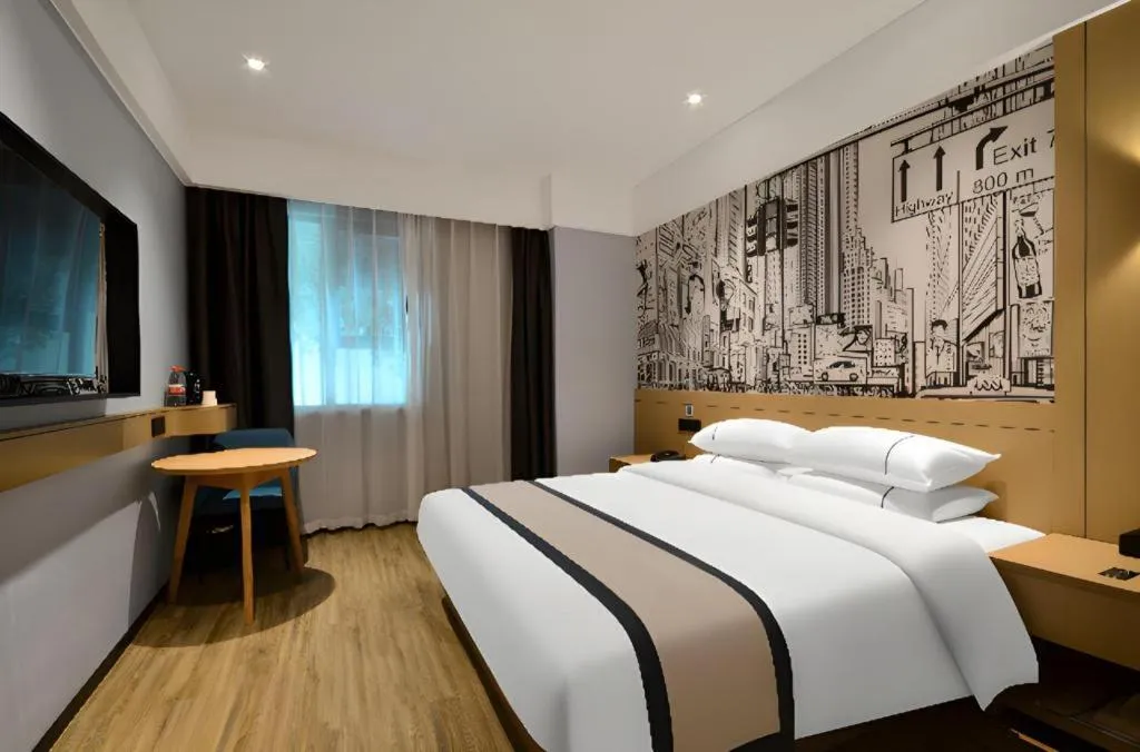 Bed in City Comfort Inn Yichang Sanxia Airport