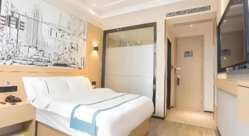 Bed in City Comfort Inn Jiujiang Gongqing Science and Technology College High-speed Railway Station