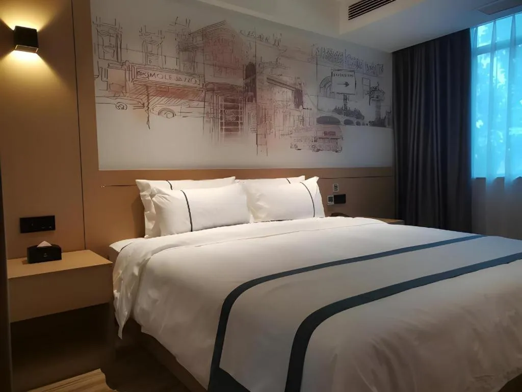 Bed in City Comfort Inn Nanyang Nanshi Hospital