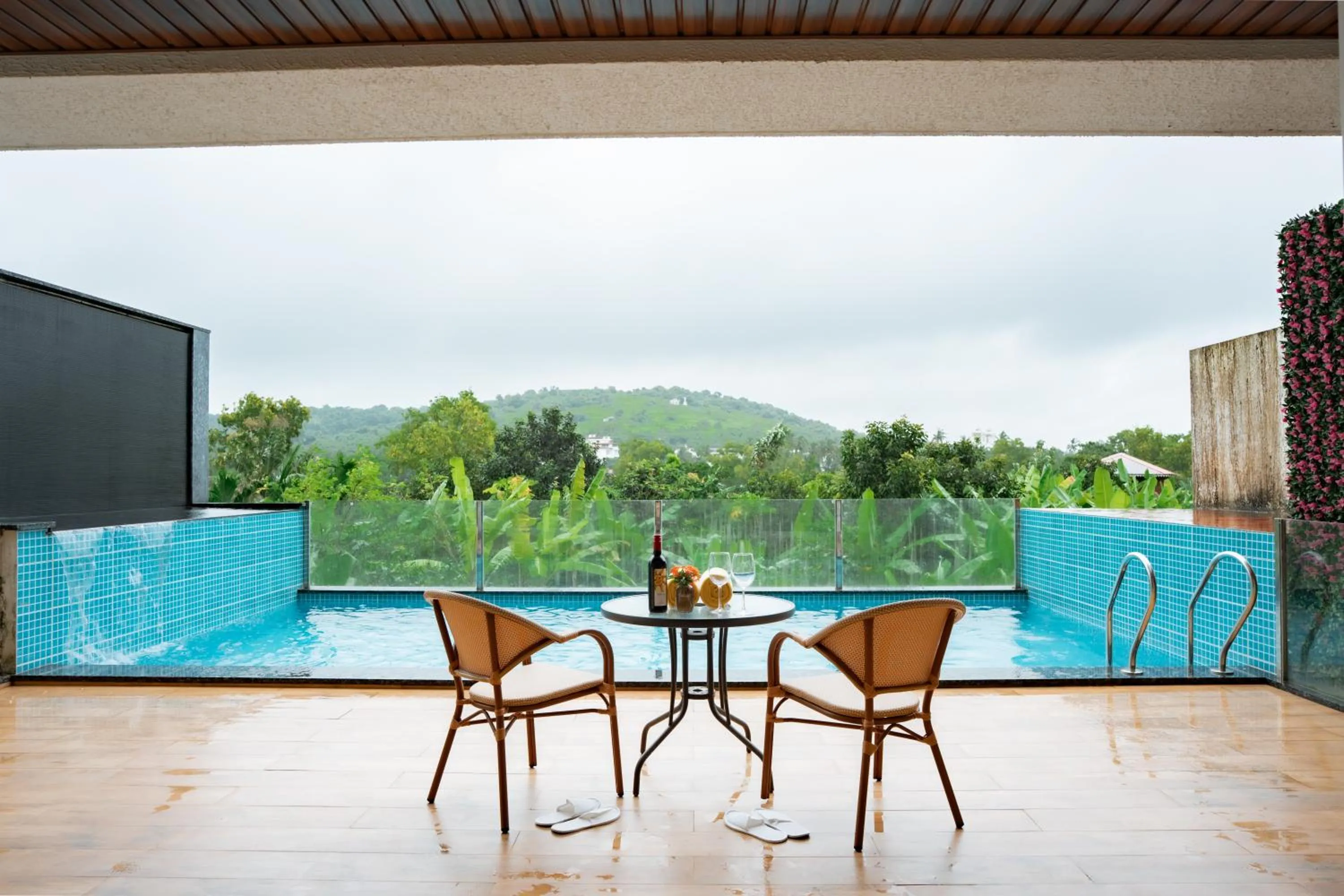 Pool view in The Tanisi Resorts & Pool Villas, Candolim