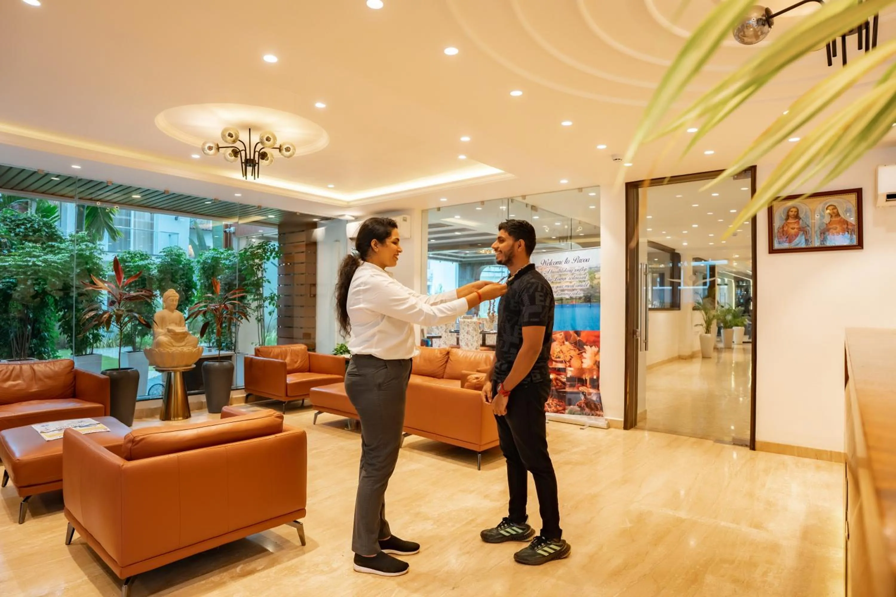 Lobby or reception in The Tanisi Resorts & Pool Villas, Candolim