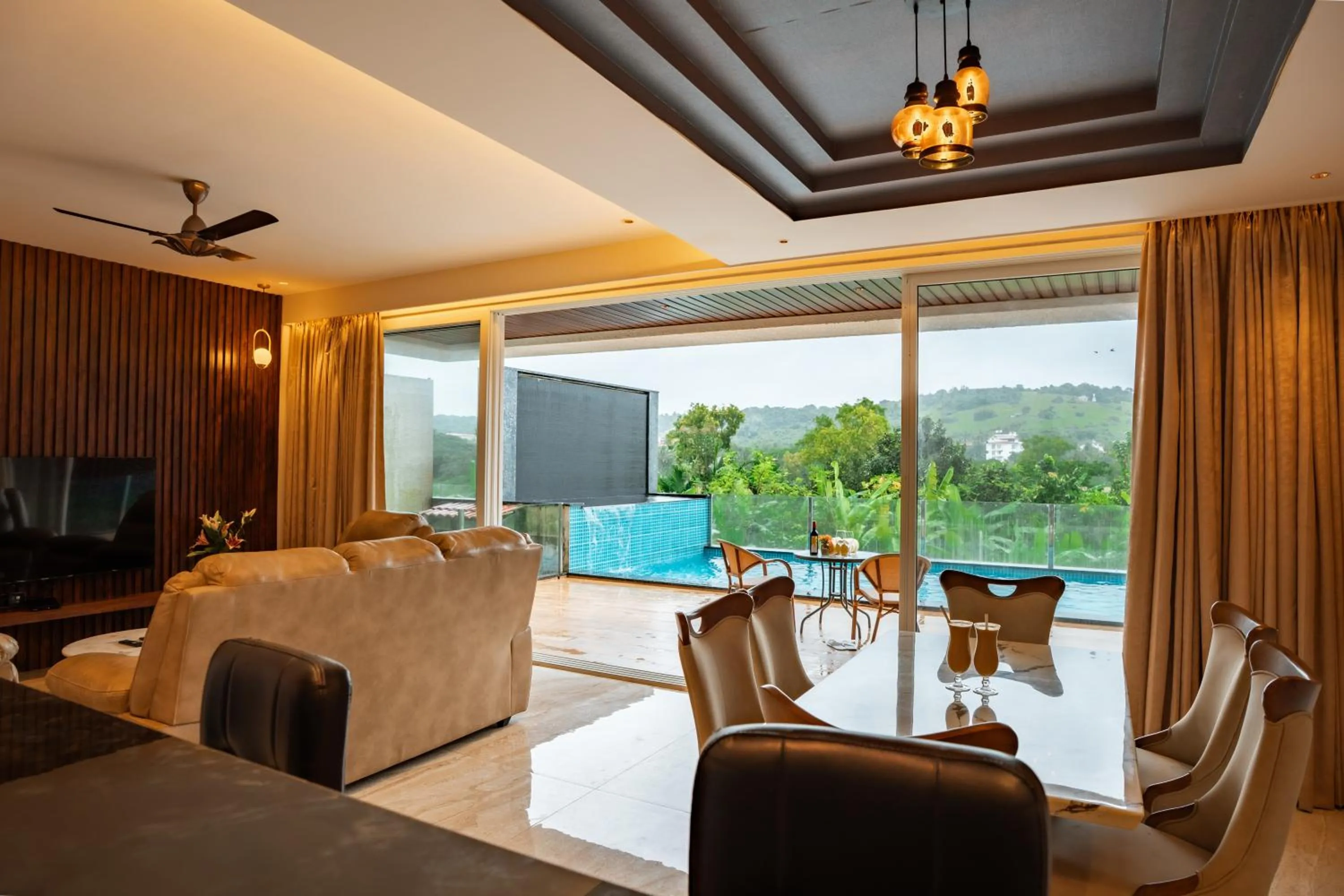Living room in The Tanisi Resorts & Pool Villas, Candolim