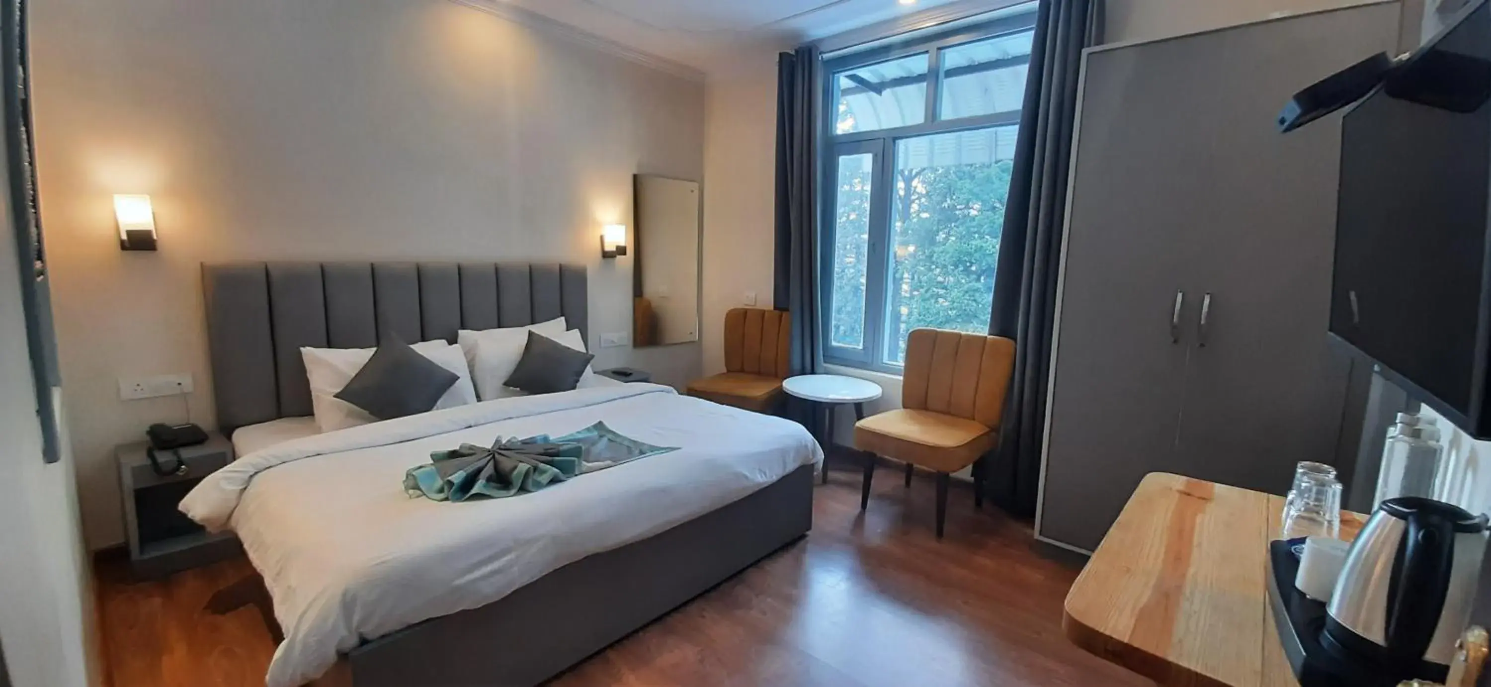 View (from property/room), Bed in Aamod Feather Touch - Nainital View (from property/room), Bed in Aamod Feather Touch - Nainital