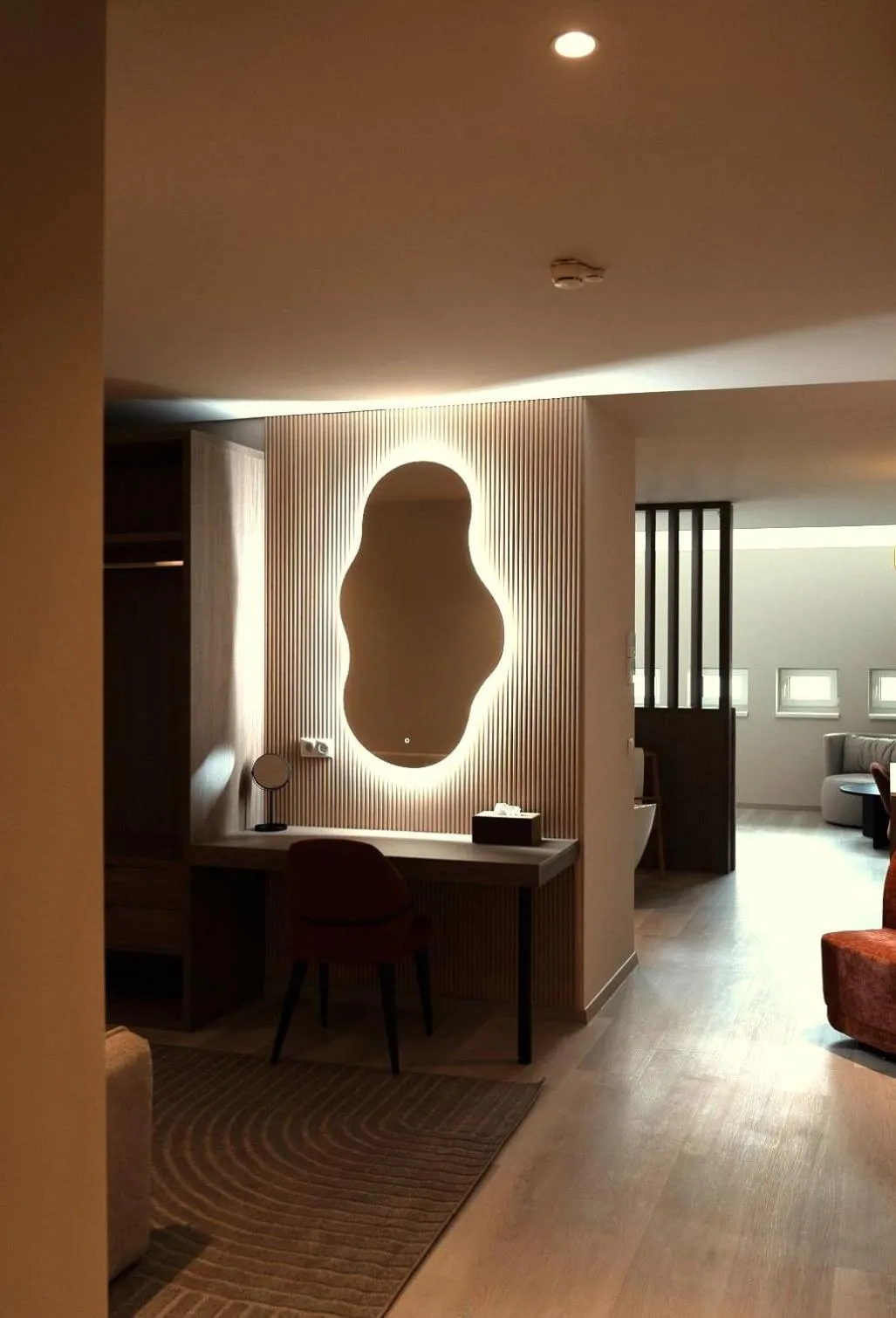 Seating area in House of Ble