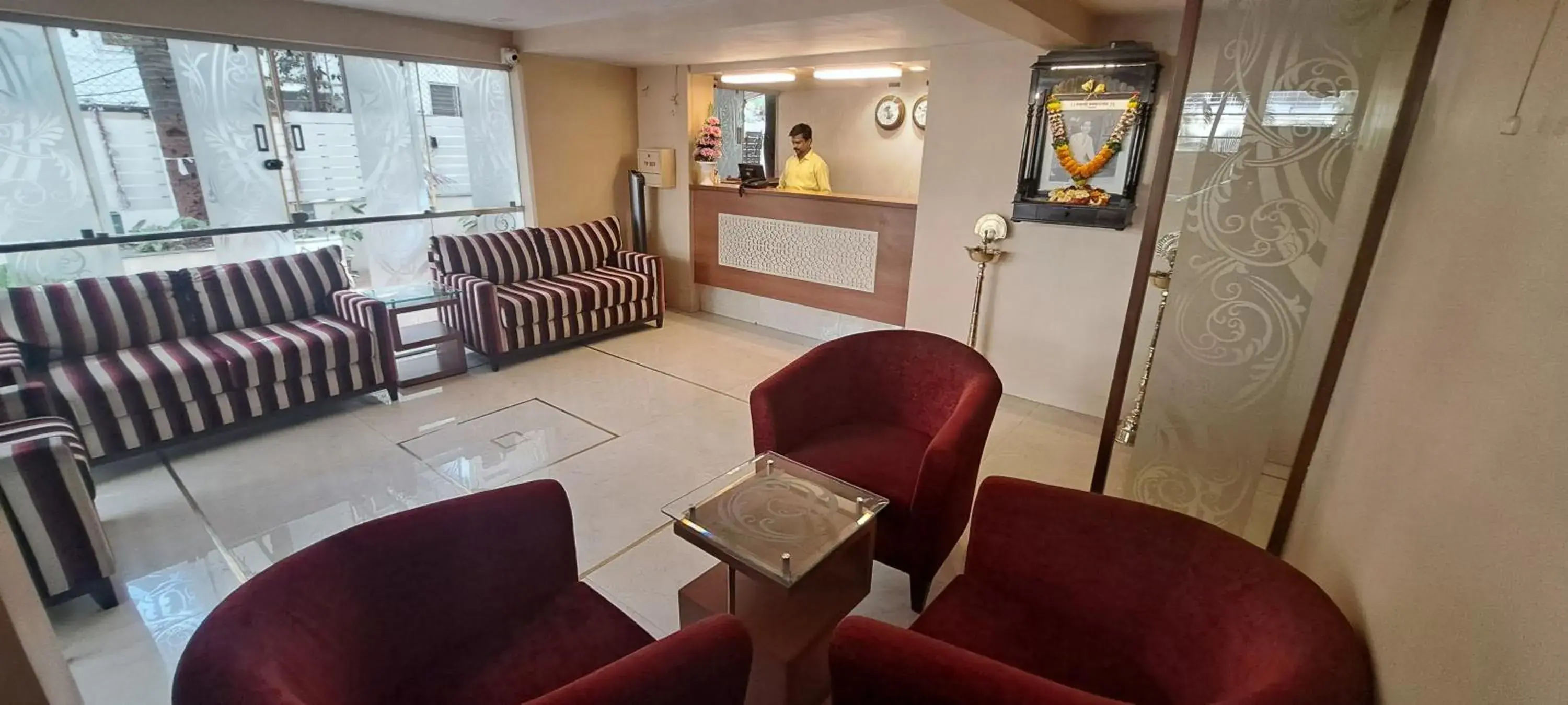 Lobby or reception in Hotel Swaroop Lobby or reception in Hotel Swaroop