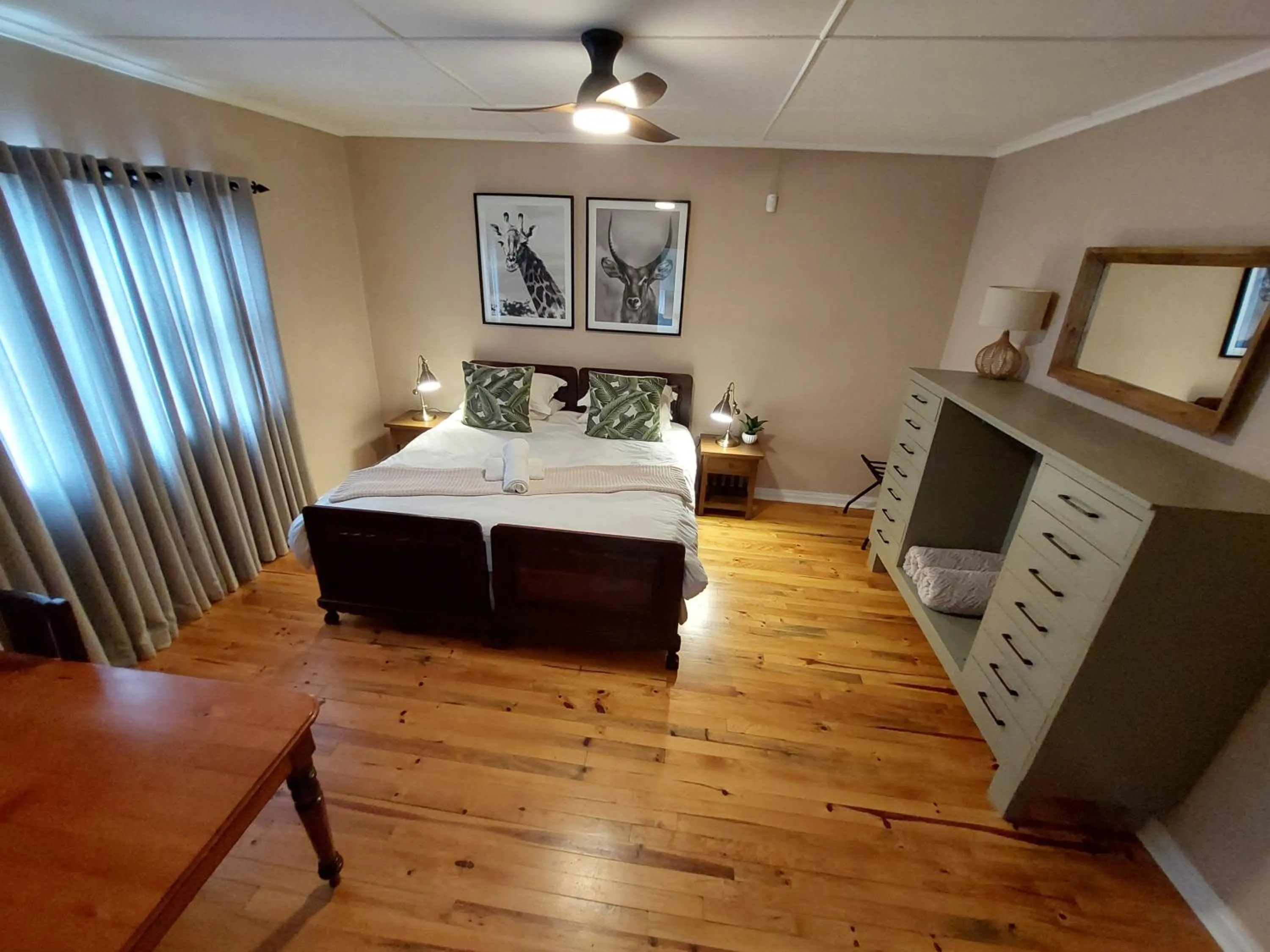 Bedroom, Bed in The Ranch House at African Safari Lodge