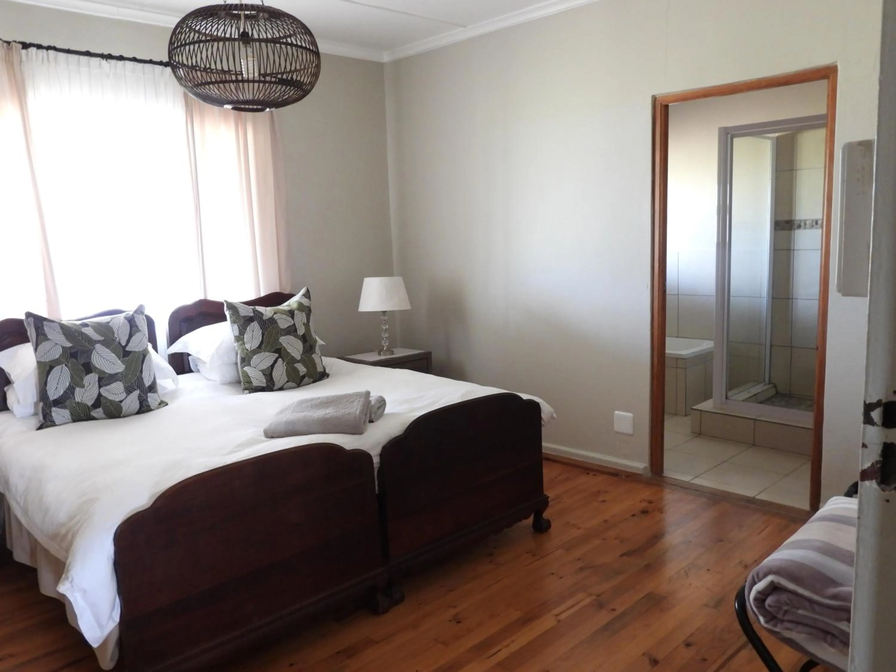 Bedroom, Bed in The Ranch House at African Safari Lodge