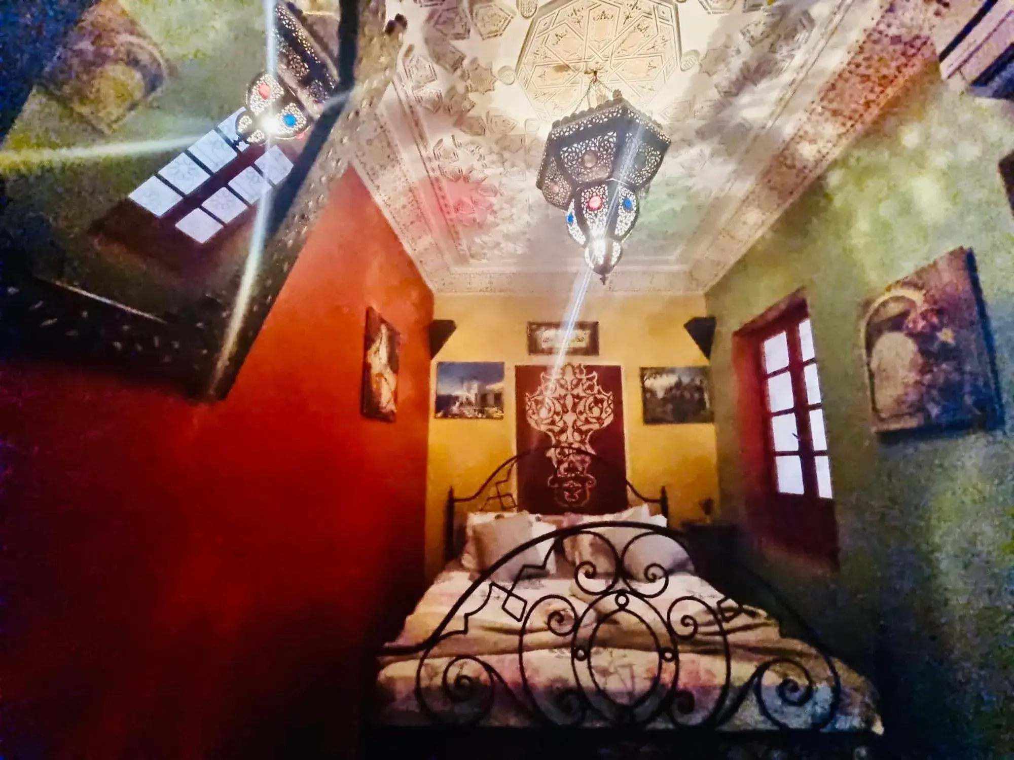Deluxe Double Room with Shower in Riad Jennah Rouge Deluxe Double Room with Shower in Riad Jennah Rouge