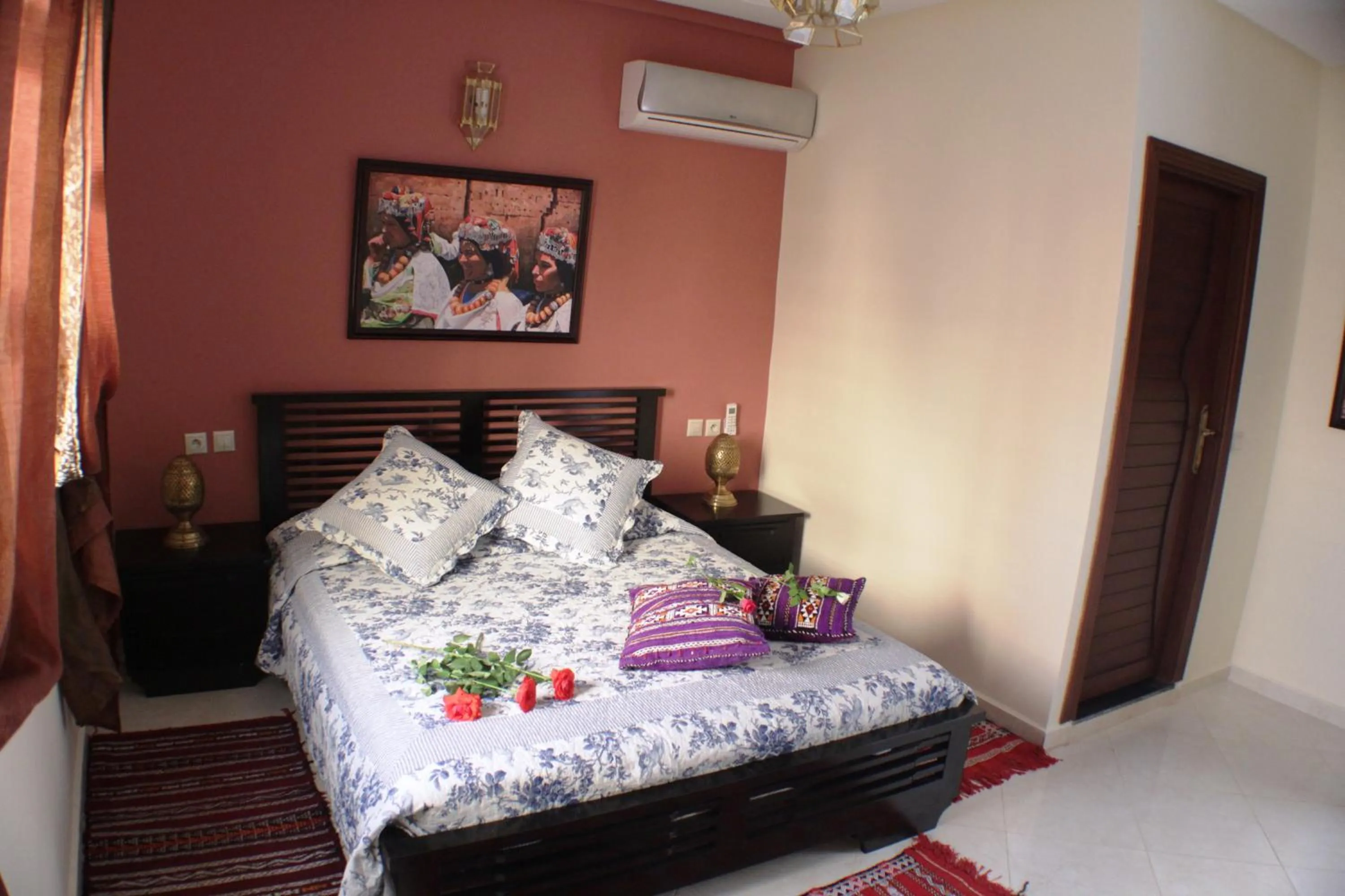 Bedroom, Bed in Riad Mimosa