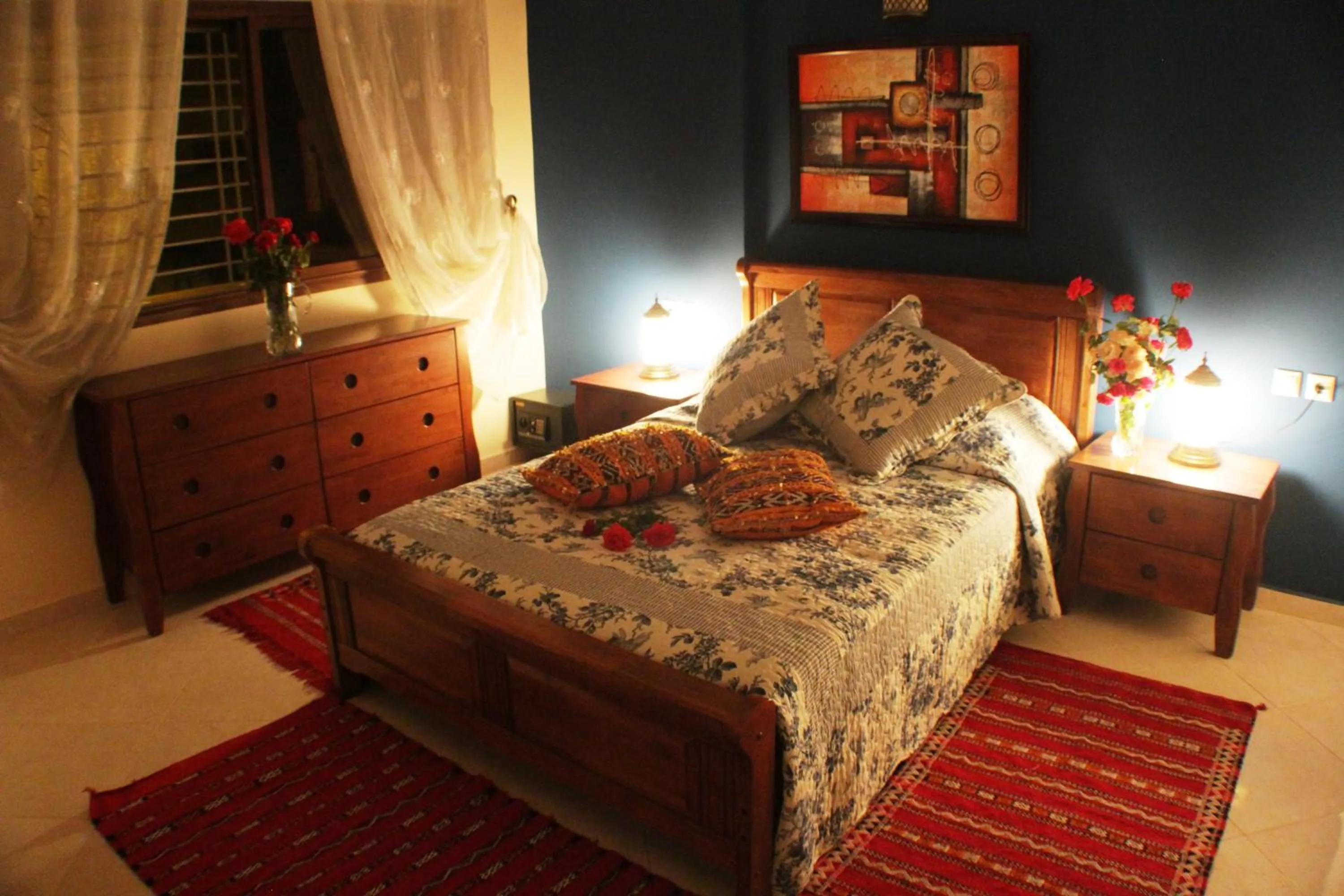 Bed in Riad Mimosa