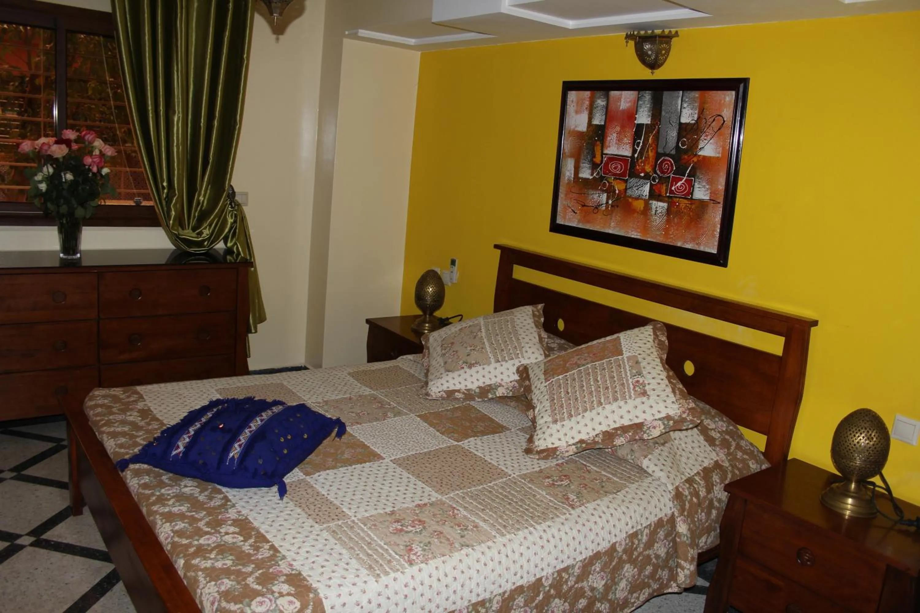 Bedroom, Bed in Riad Mimosa