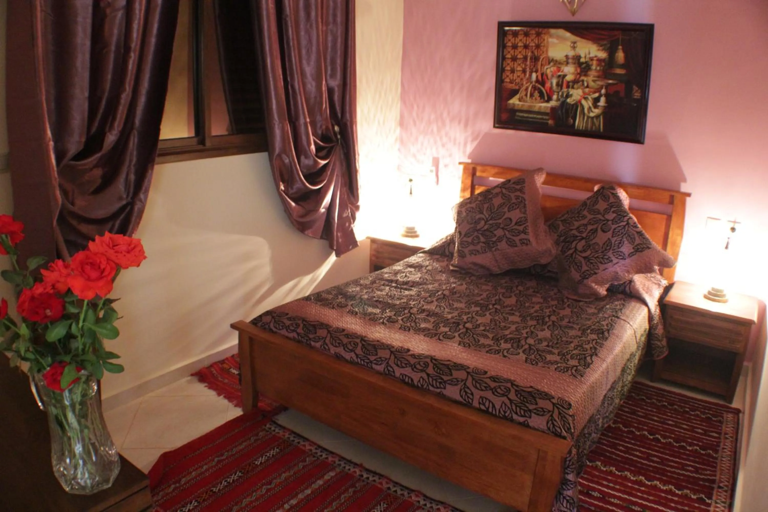 Bed in Riad Mimosa