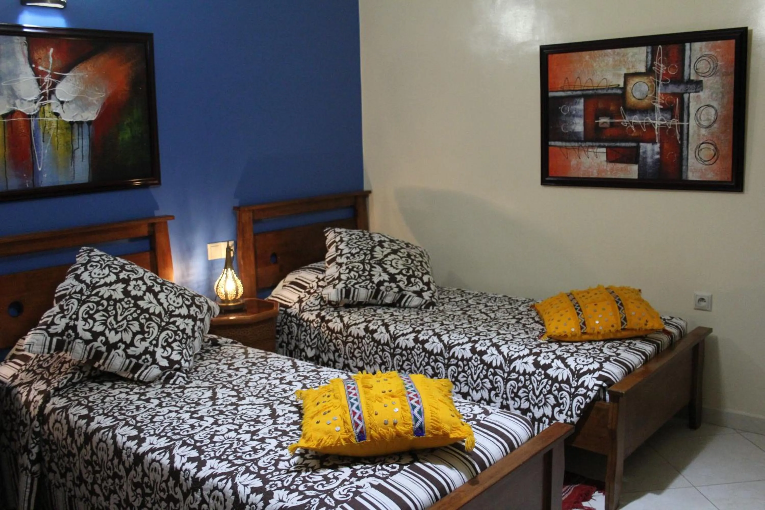 Bedroom, Bed in Riad Mimosa