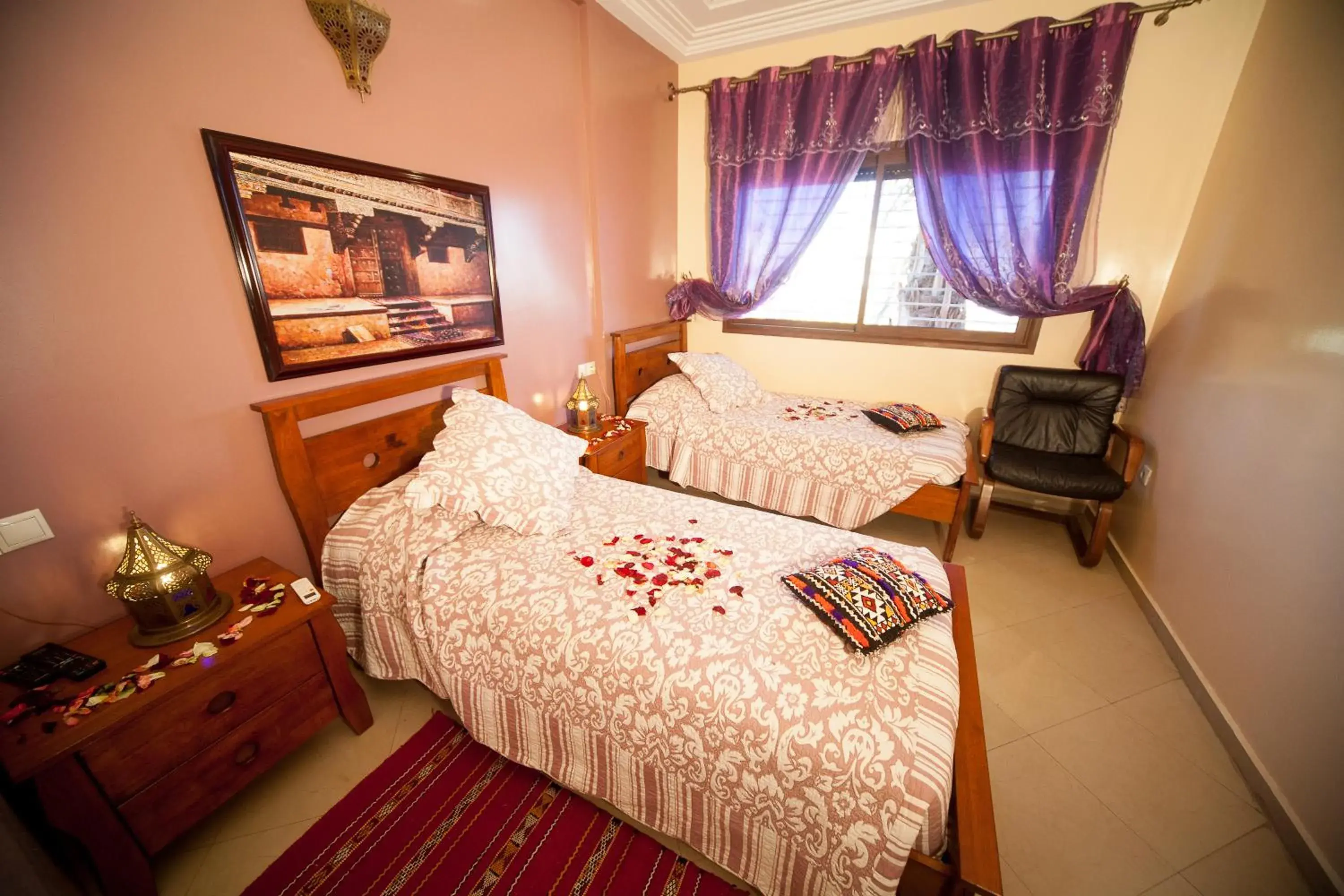 Twin Room in Riad Mimosa Twin Room in Riad Mimosa