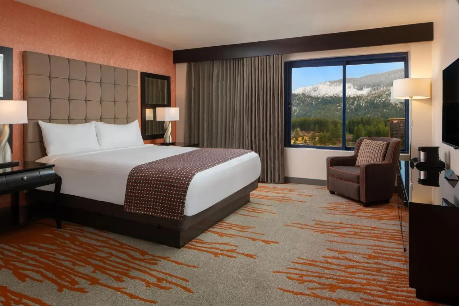 Bedroom, Bed in Golden Nugget Lake Tahoe Bedroom, Bed in Golden Nugget Lake Tahoe