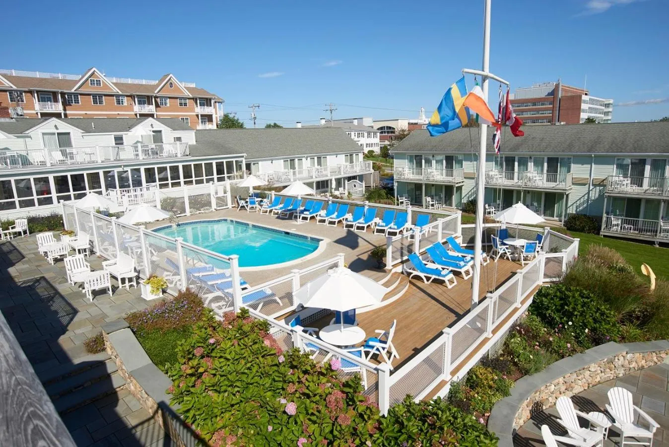 Pool view in Anchor In Hotel - Hyannis, MA