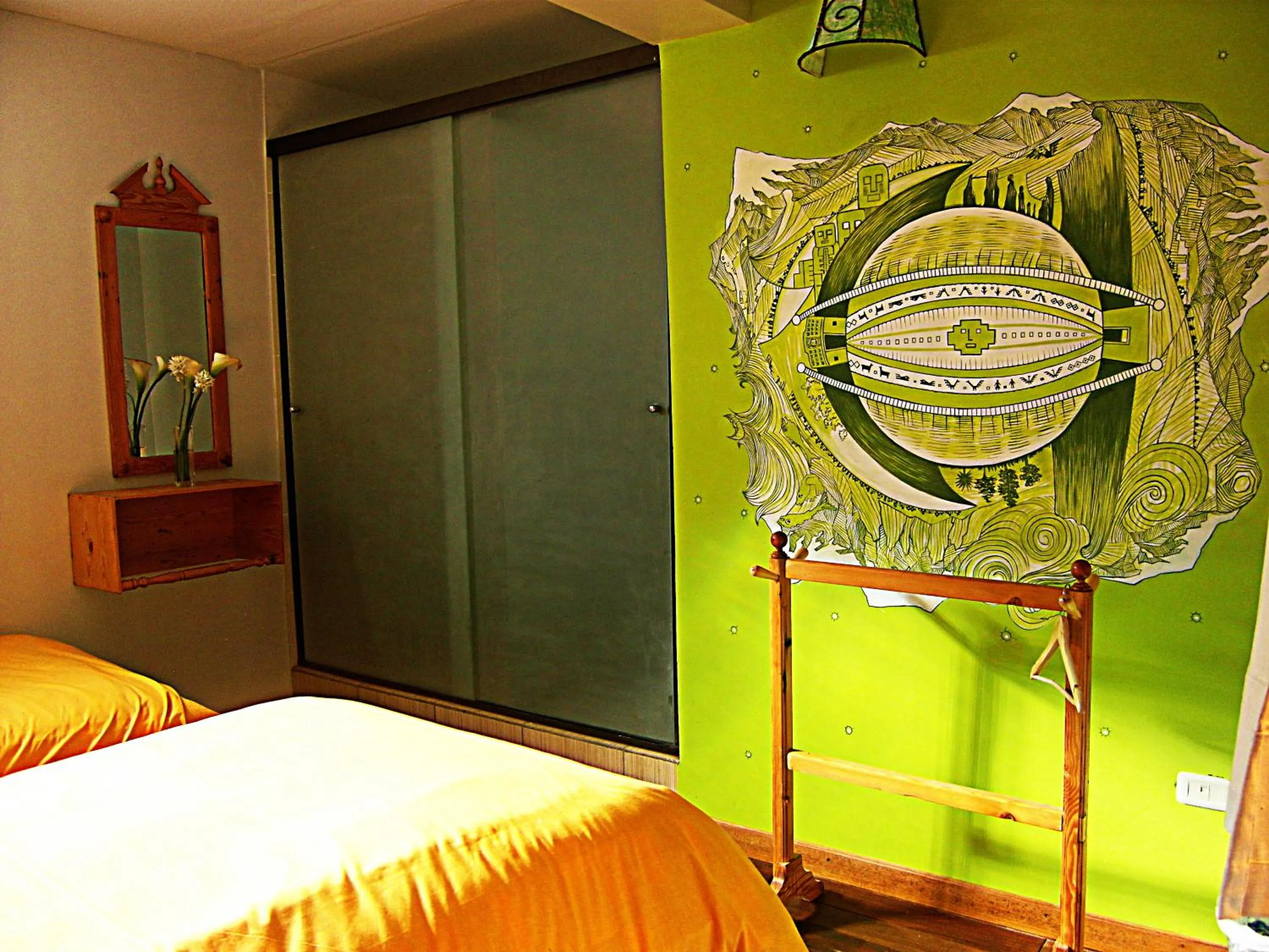 Bathroom, Bed in Anata Hostal