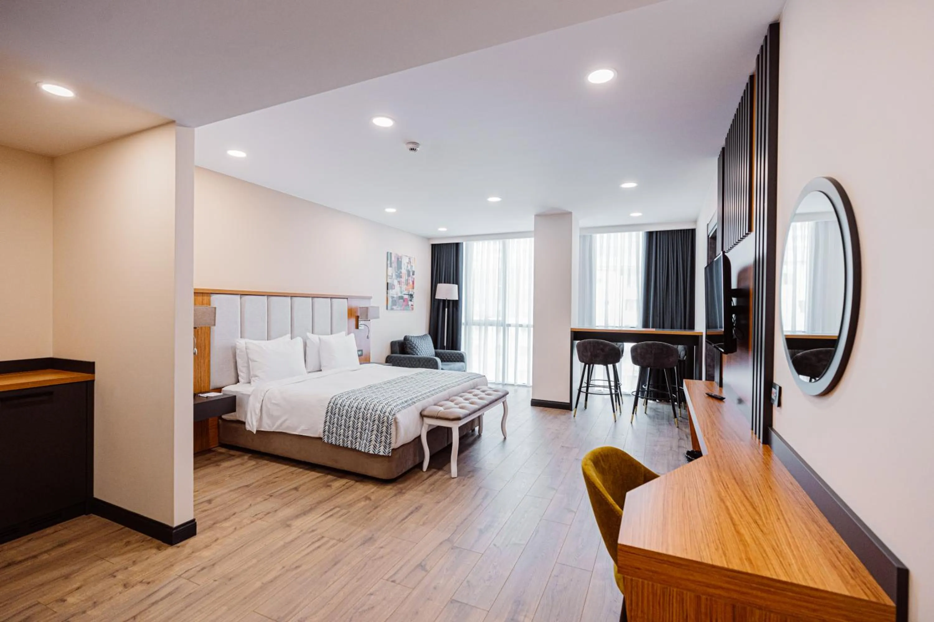 Seating area, Bed in Best Western Plus Batumi