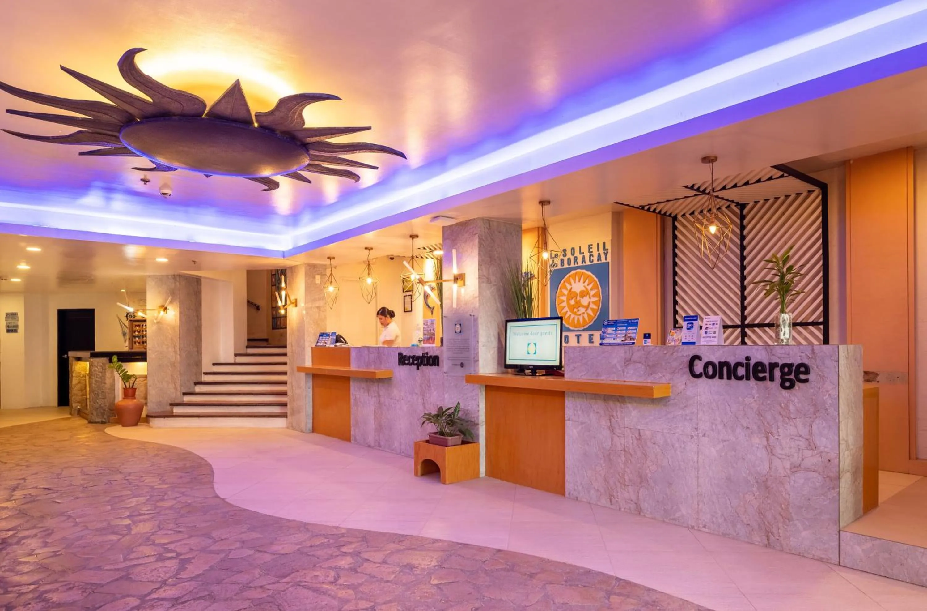 Lobby or reception in Le Soleil de Boracay Hotel