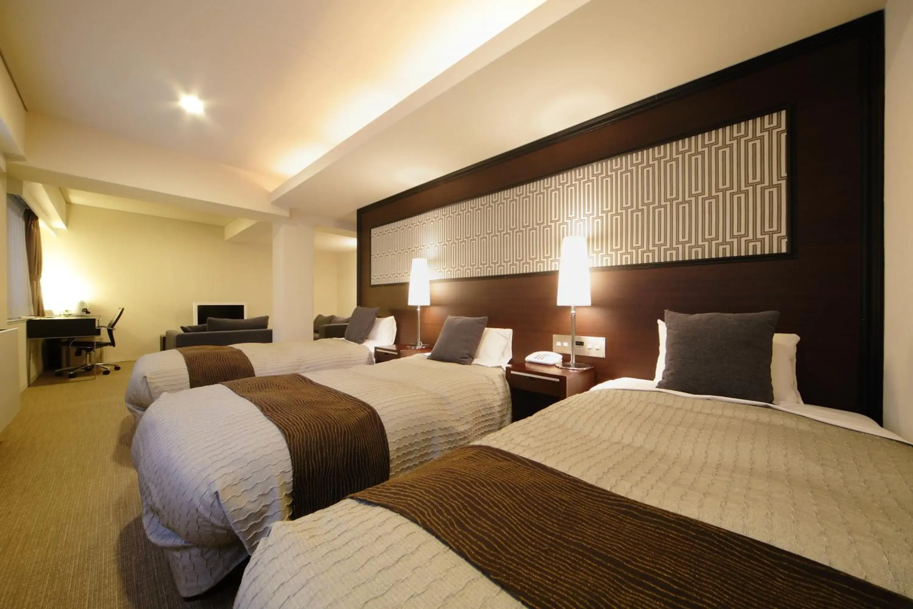 Photo of the whole room, Bed in Grand Park Hotel EX Fukushimaebisu Photo of the whole room, Bed in Grand Park Hotel EX Fukushimaebisu