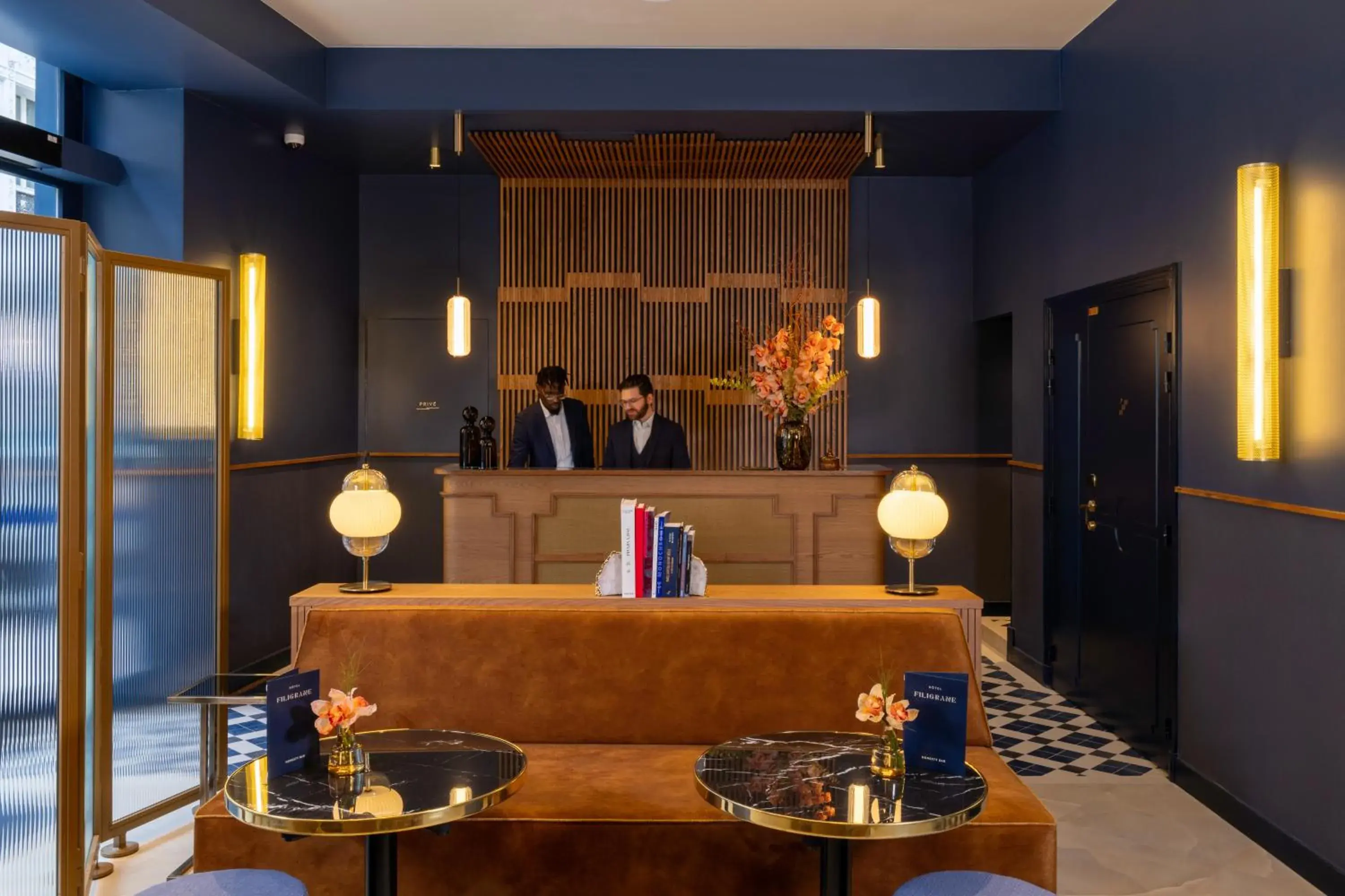 Lobby or reception in Hôtel Filigrane & Spa Lobby or reception in Hôtel Filigrane & Spa
