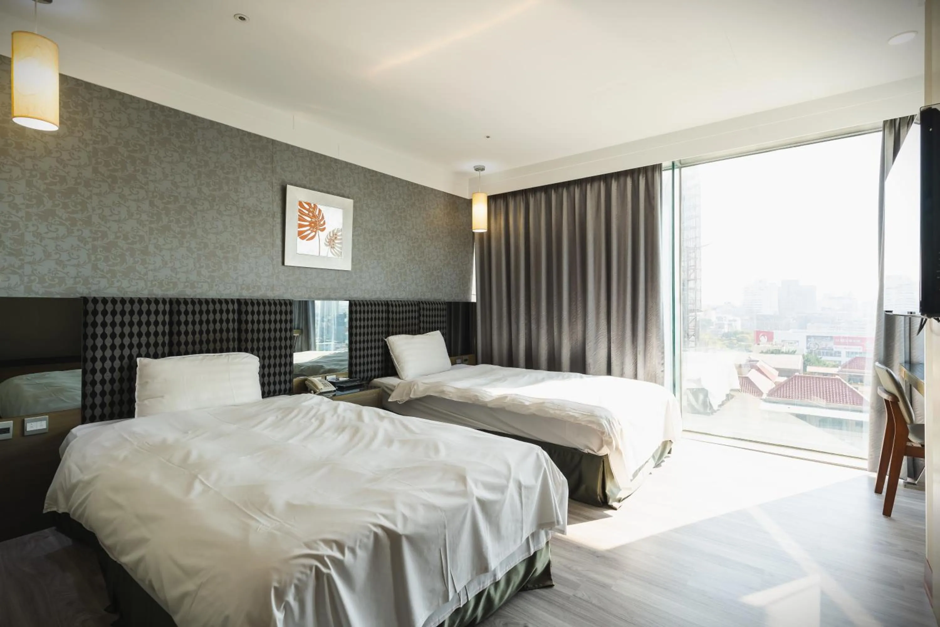 Bed in Shianghu Boutique Hotel