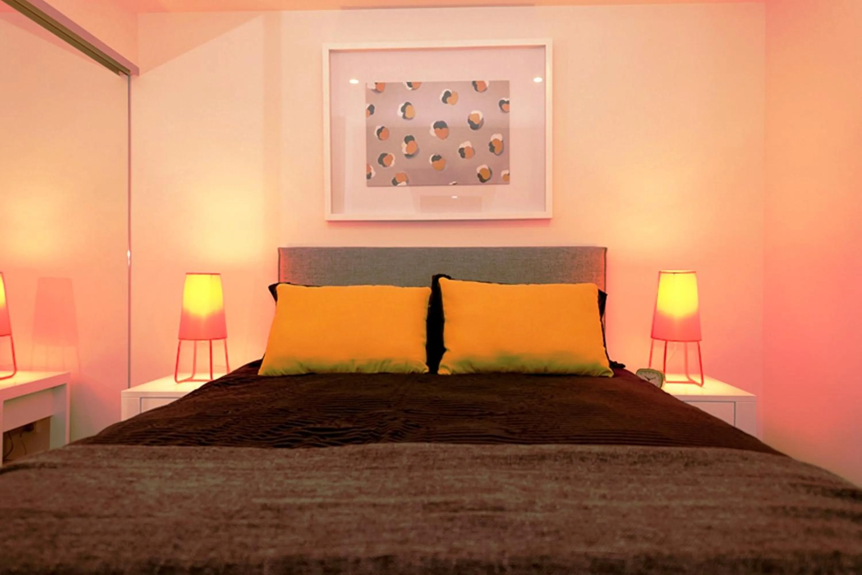 Bedroom, Bed in Vine Apartments South Brisbane