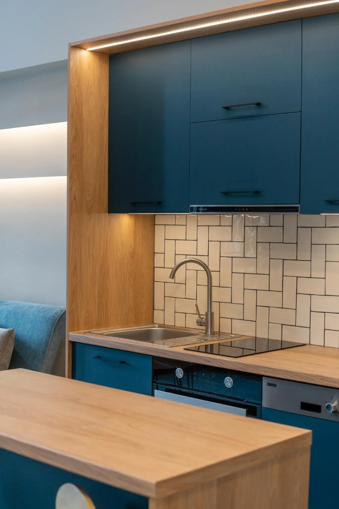 Kitchen or kitchenette in Akti Vigla Apartments