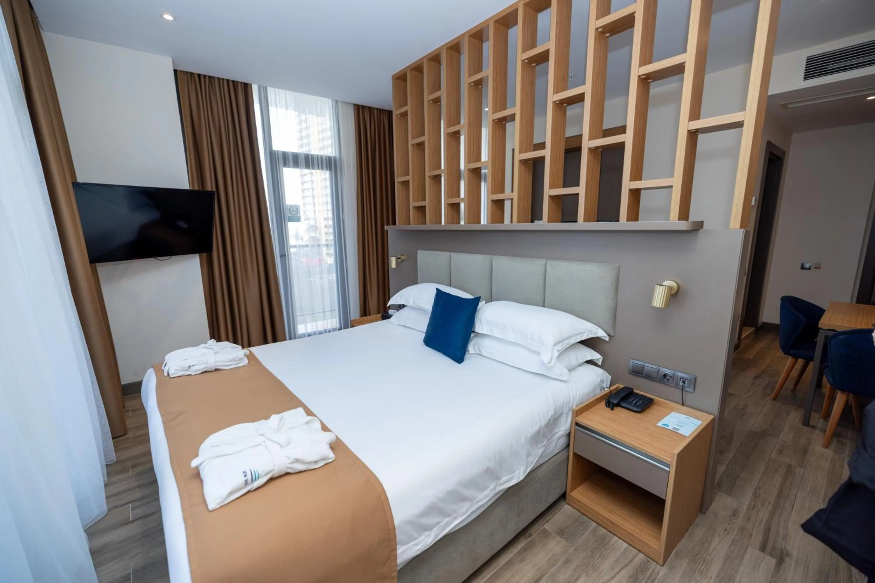 Bedroom, Bed in New Wave Apart-Hotel