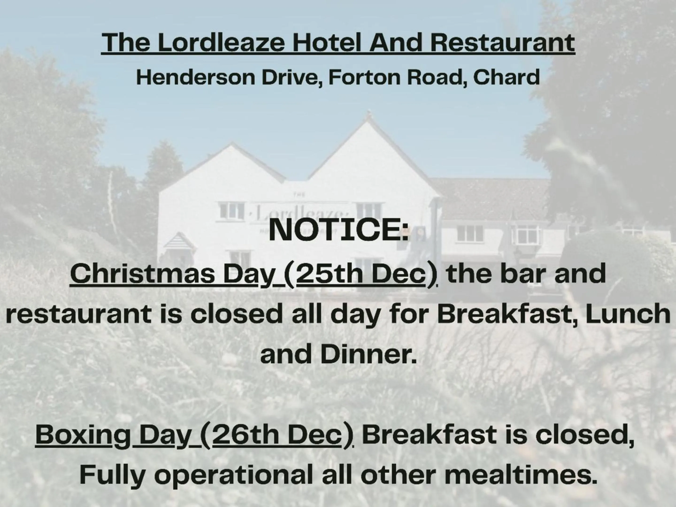 Logo/Certificate/Sign in The Lordleaze Hotel And Restaurant