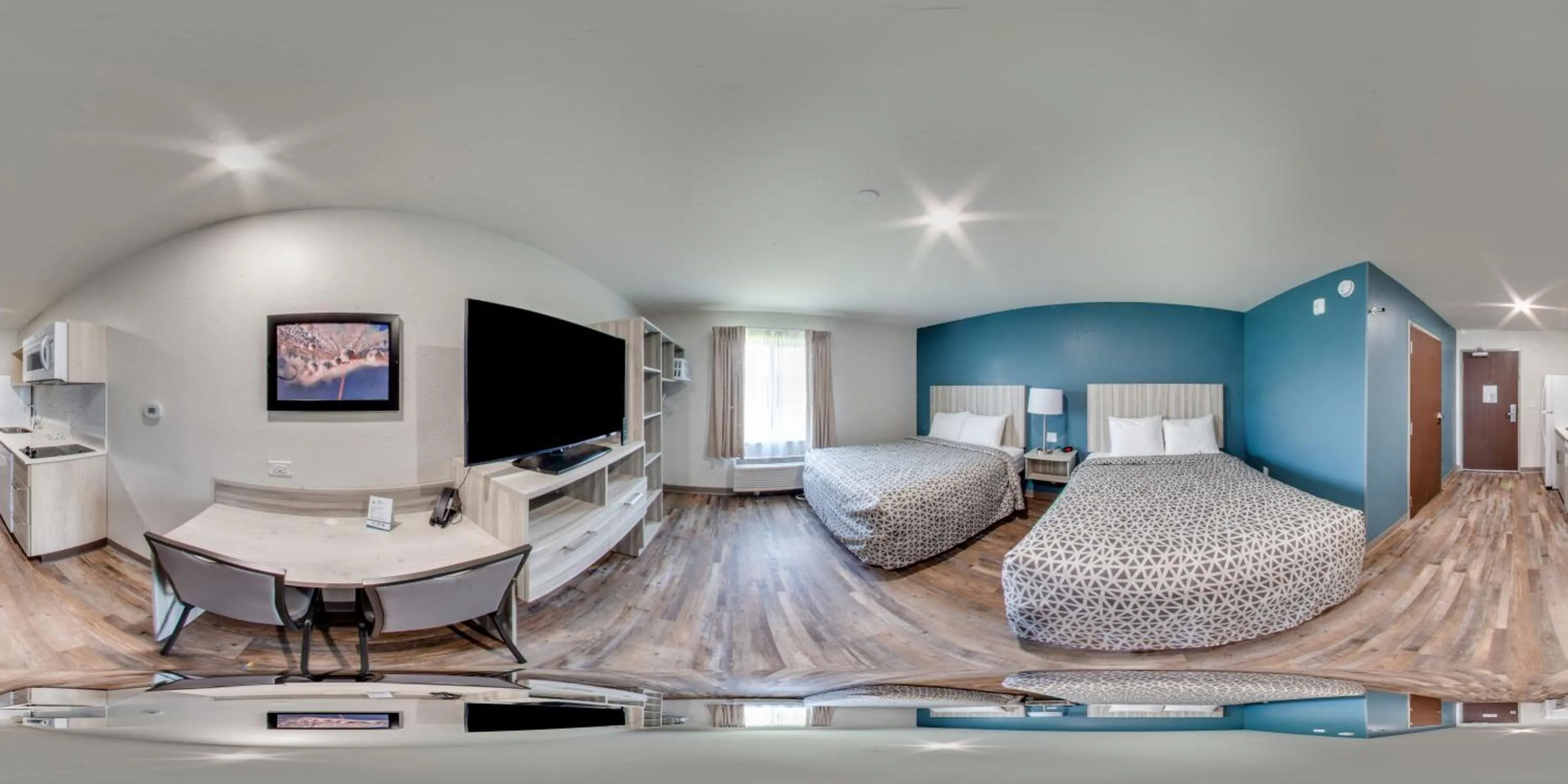 Photo of the whole room, Bed in WoodSpring Suites Fort Myers - Cape Coral