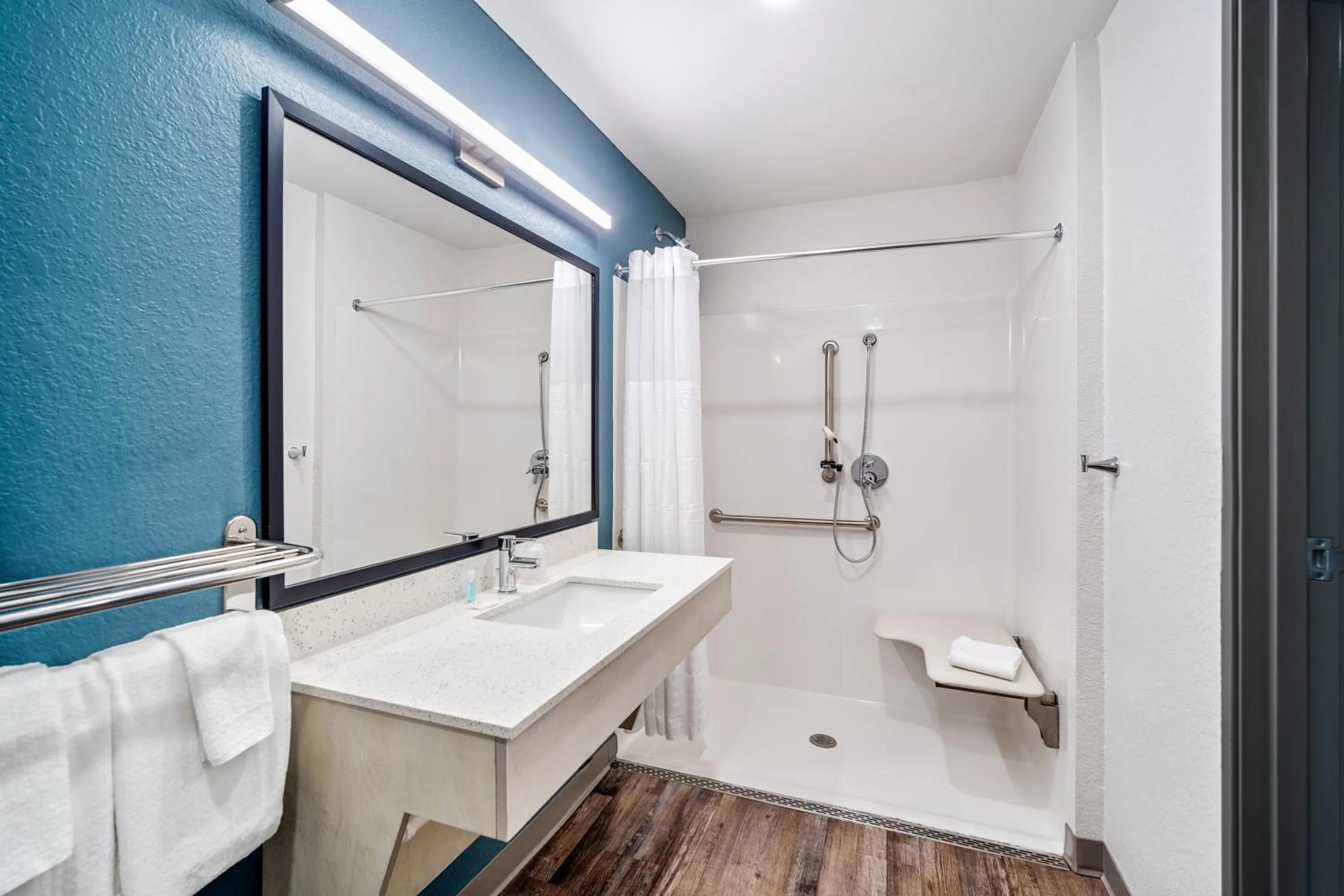 Shower in WoodSpring Suites Fort Myers - Cape Coral