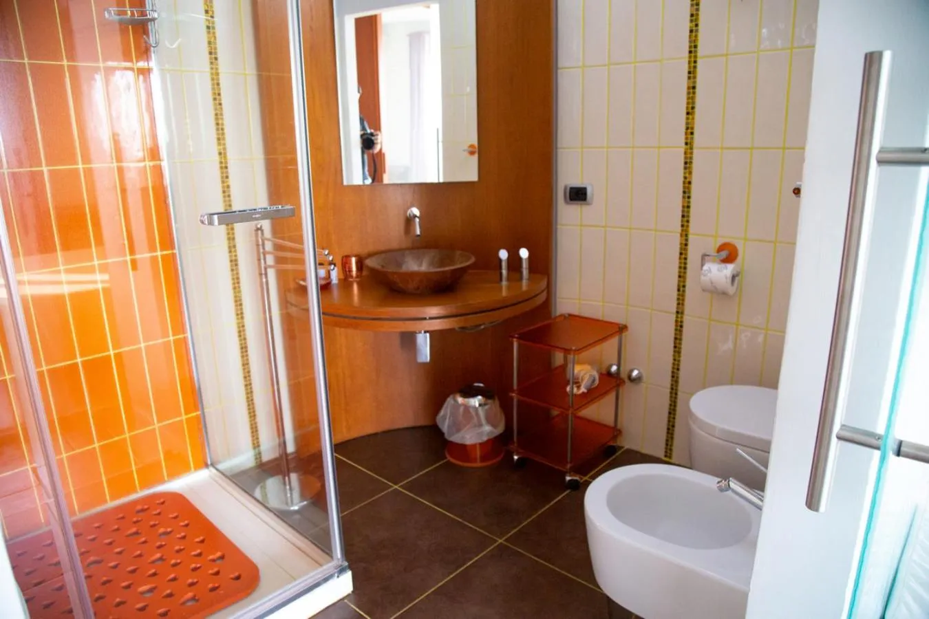 Shower in Bed and breakfast Ellera Viterbo