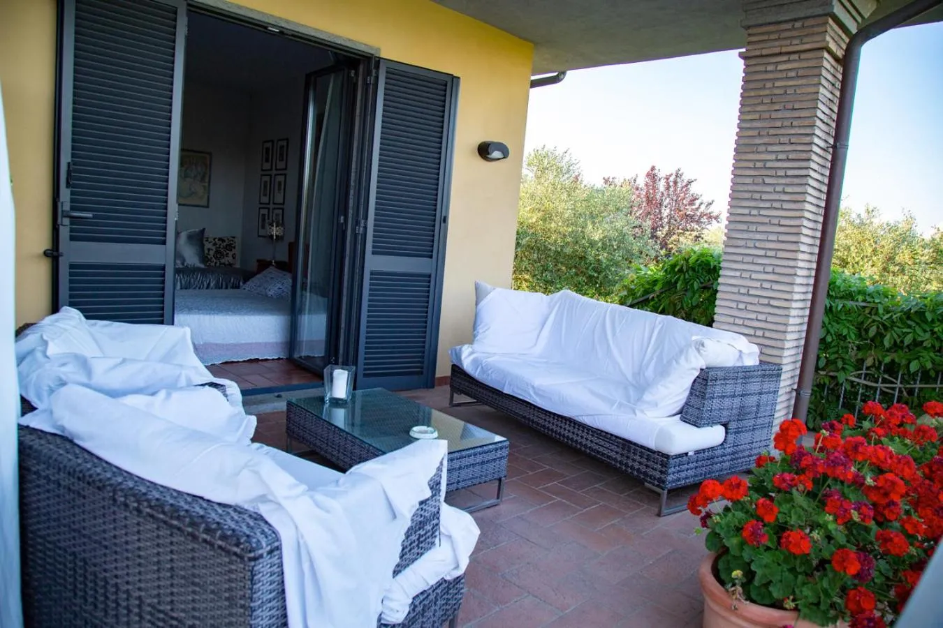 Patio in Bed and breakfast Ellera Viterbo