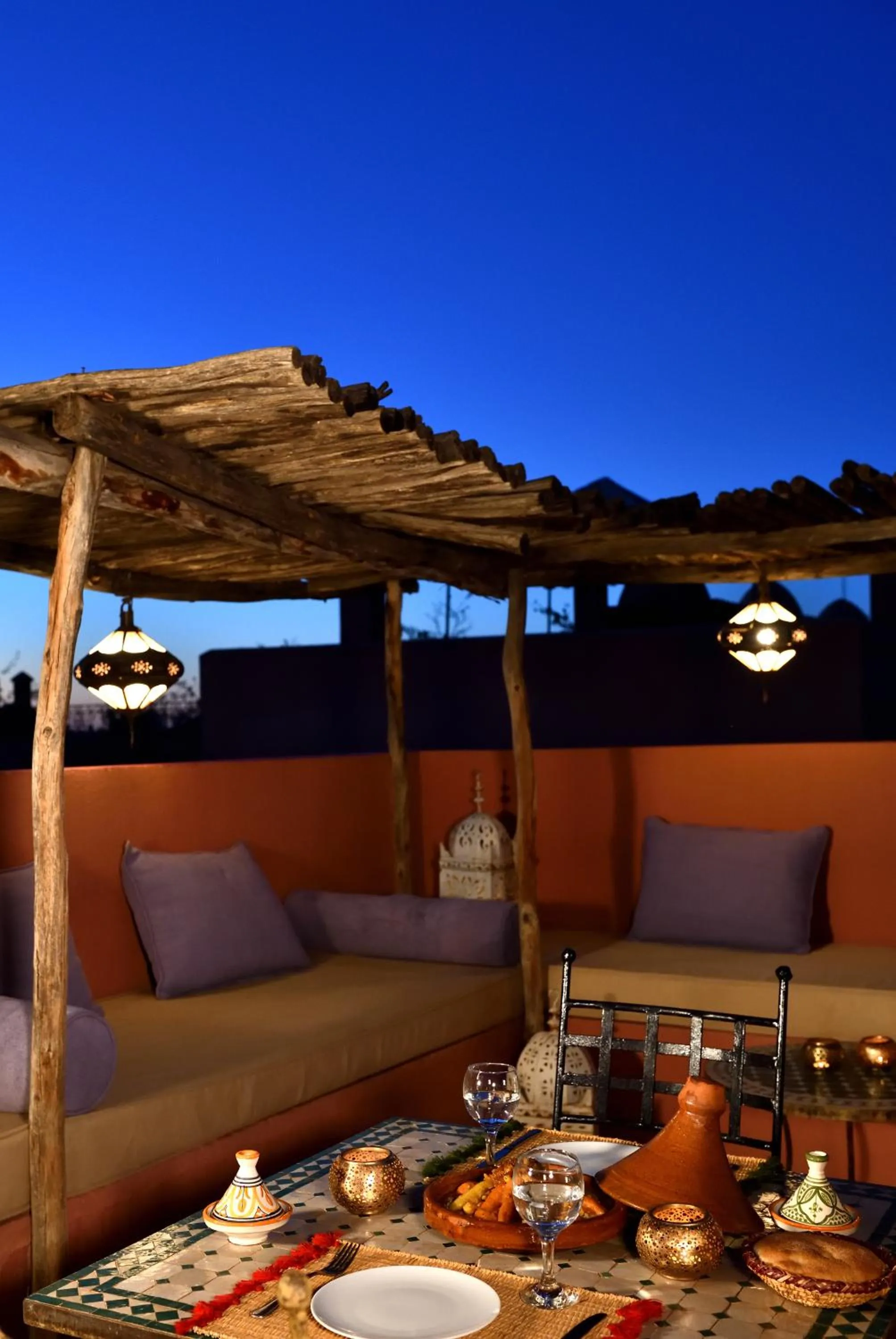 Patio in Riad L'Aziza