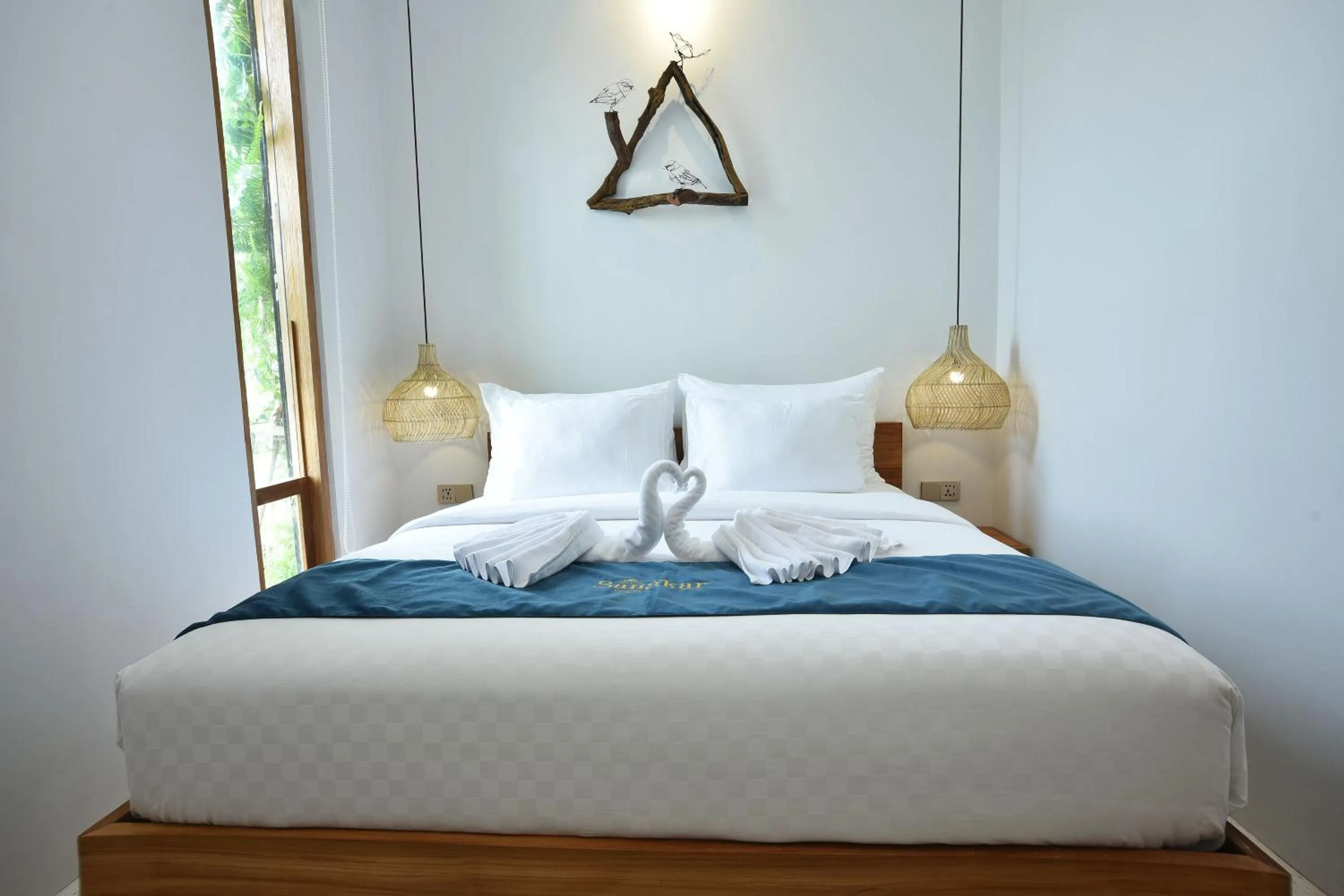 TV and multimedia, Bed in Sangkar Cottage & Eatery