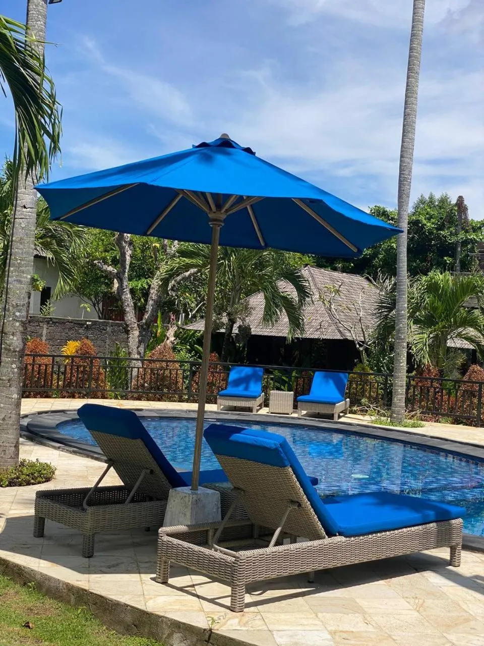 Pool view in Balangan Surf Resort