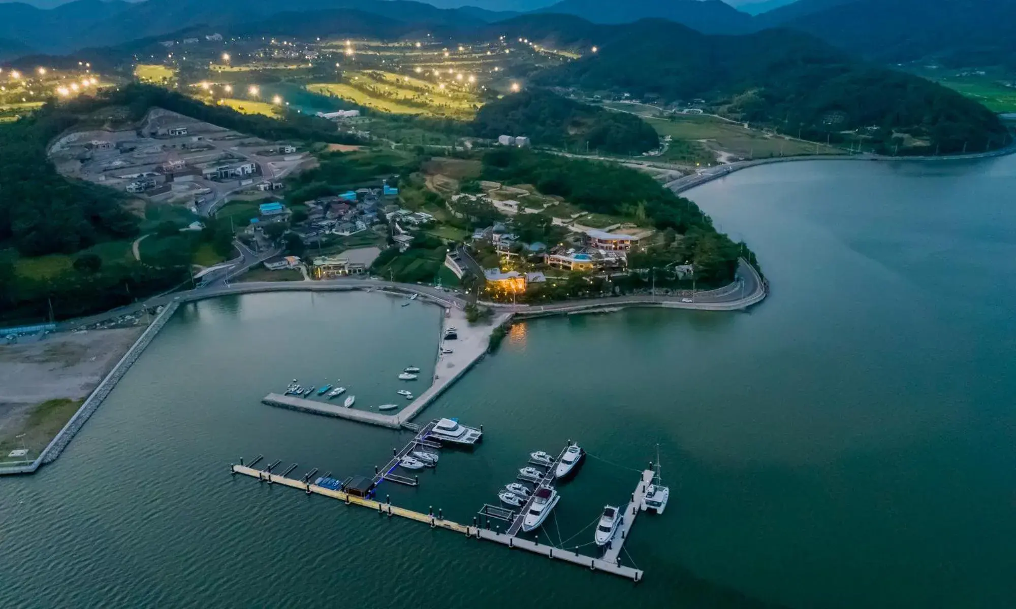 Natural landscape in Goseong hansan marina Natural landscape in Goseong hansan marina