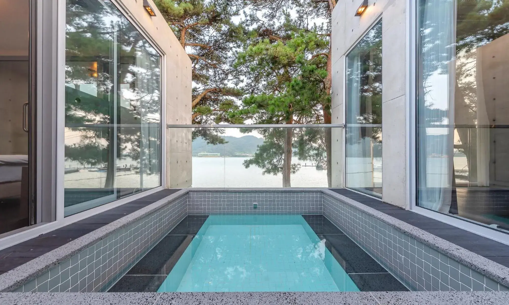 Swimming pool in Goseong hansan marina Swimming pool in Goseong hansan marina