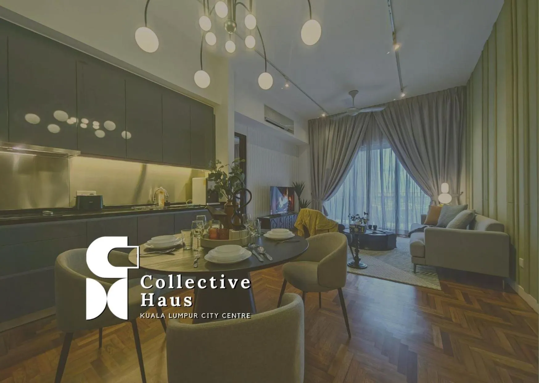 Dining area in The Mews KLCC Kuala Lumpur by Collective Haus